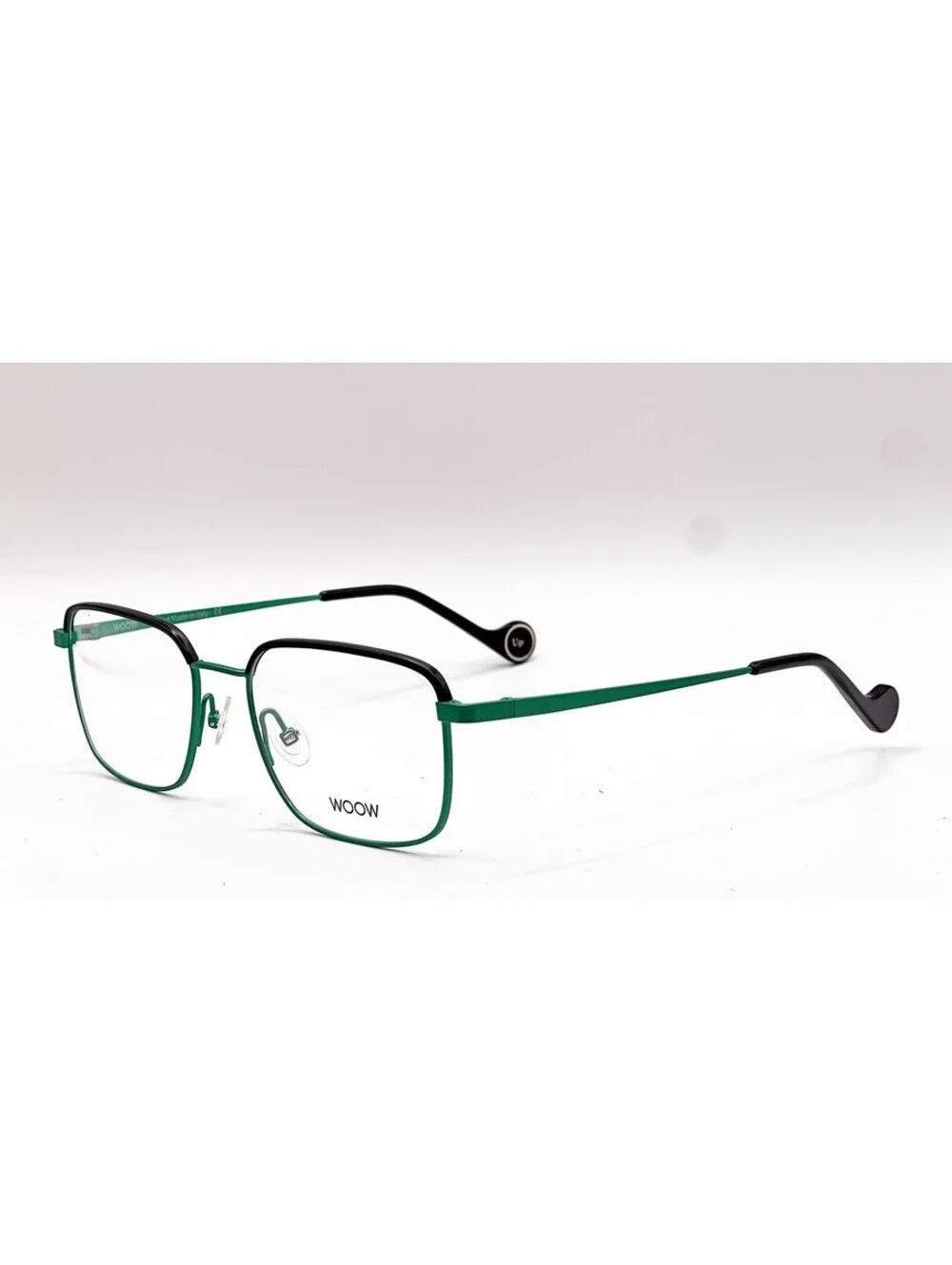 Woow Rise UP 3 9713 Metallic Green Square Authentic Eyeglass Frames 54-19-140